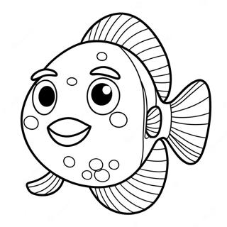 Happy Pout Pout Fish Coloring Page 60047-49831