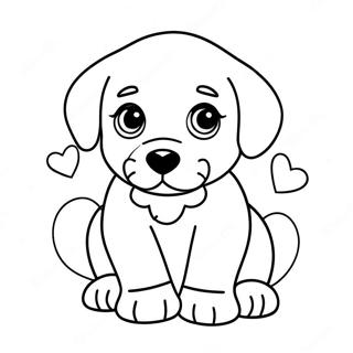 Puppy Love Coloring Page 60066-49844