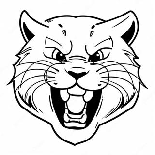 K State Wildcat Mascot Coloring Page 60077-49854