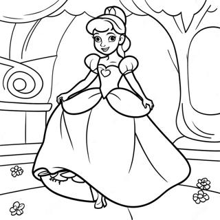 Enchanting Cinderella Coloring Page 60097-49870