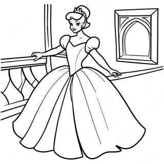 Enchanting Cinderella Coloring Page 60097-49871