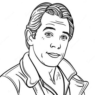 Famous Actor Portrait Coloring Page 60127-49891