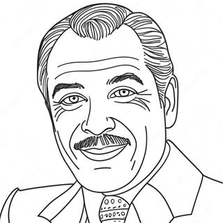 Famous Actor Portrait Coloring Page 60127-49892