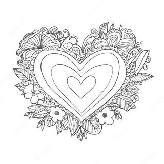 Valentine Heart Coloring Page 60146-49907