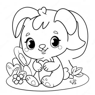 Cute Valentine Animals Coloring Page 60147-49909