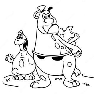 Flintstones Coloring Page 6014-4802