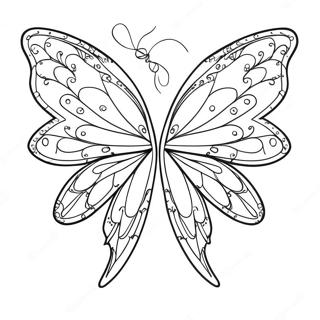 Sparkling Fairy Wings Coloring Page 60177-49938