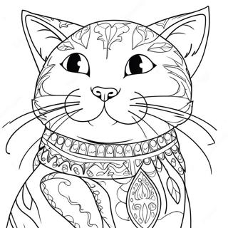 C Is For Cat Coloring Page 60196-49948