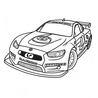 Kyle Larson Racing Car Coloring Page 60226-49970