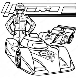 Kyle Larson Racing Car Coloring Page 60226-49972