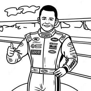 Kyle Larson In Victory Lane Coloring Page 60227-49975