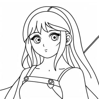 Aesthetic Anime Coloring Page 60246-49986