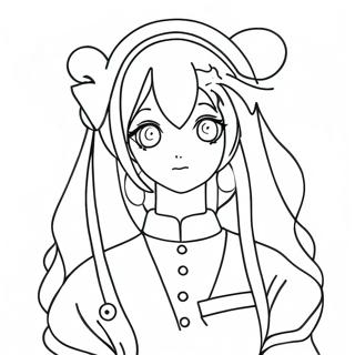 Aesthetic Anime Coloring Page 60246-49987