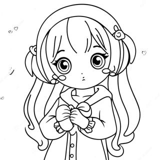 Cute Aesthetic Anime Characters Coloring Page 60247-49989