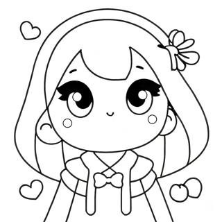 Cute Aesthetic Anime Characters Coloring Page 60247-49992