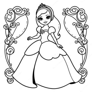 Cinderella Ever After High Coloring Page 6025-4813