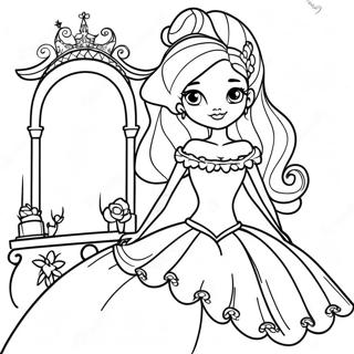 Cinderella Ever After High Coloring Page 6025-4814