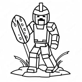 Minecraft Warden Coloring Page 60266-50006