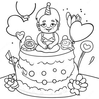 Happy Birthday Grammy Coloring Page 60276-50003