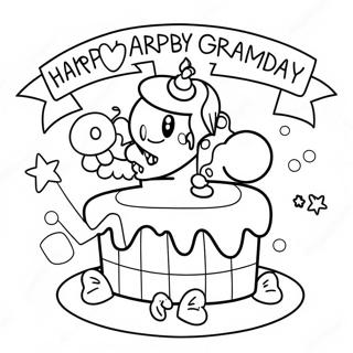 Happy Birthday Grammy Coloring Page 60276-50004