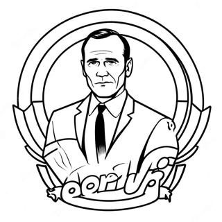 Coulson With Shield Logo Coloring Page 60287-50015