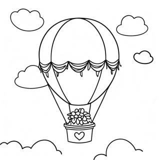 Colorful Up Balloon Adventure Coloring Page 602-481