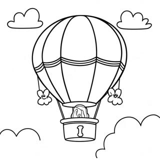 Colorful Up Balloon Adventure Coloring Page 602-482