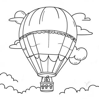 Colorful Up Balloon Adventure Coloring Page 602-483