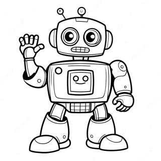 Pj Robot In Action Coloring Page 60307-50033