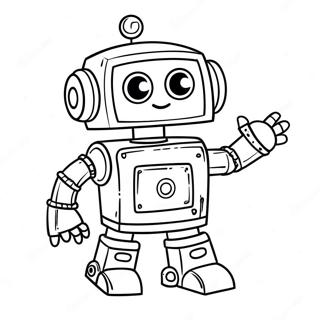 Pj Robot In Action Coloring Page 60307-50034