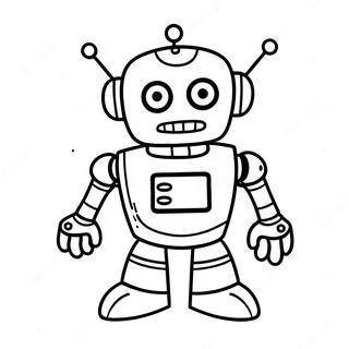 Pj Robot In Action Coloring Page 60307-50035