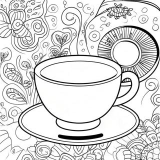 Tea Coloring Pages