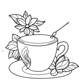 Tea Cup Coloring Page 60326-50051