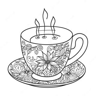 Tea Cup Coloring Page 60326-50052