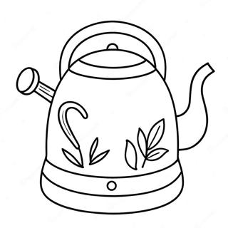 Cute Tea Kettle Coloring Page 60327-50046