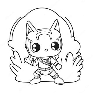 Funko Pop Coloring Page 6034-4820