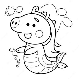 Peppa Pig Mermaid Coloring Page 60356-50075