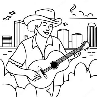 Country Music Festival Nashville Coloring Page 60387-50101