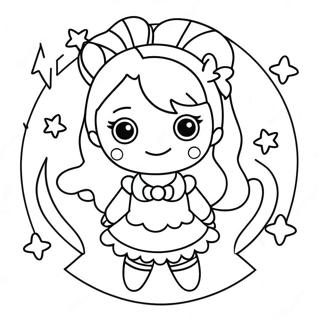 Magical Girl Coloring Page 60416-50120