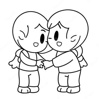 Heartwarming Friendship Coloring Page 60437-50143