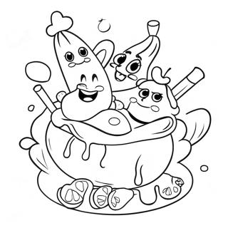 The Banana Splits Coloring Pages