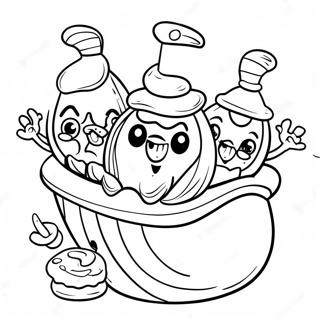 Banana Splits Coloring Page 60446-50138