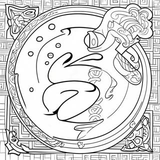 Ninja Letter N Coloring Page 6045-4831