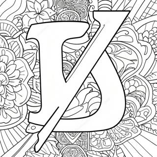 Ninja Letter N Coloring Page 6045-4832