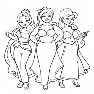 Curvy Characters Coloring Page 60467-50163