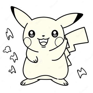 Pikachu Sparking With Energy Coloring Page 60477-50175