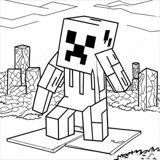 Minecraft Ghast Coloring Page 60486-50178