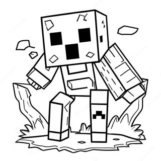 Minecraft Ghast Coloring Page 60486-50180