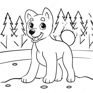 Sled Dog Coloring Pages