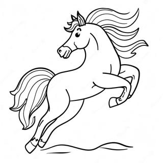 Bucking Horse Coloring Page 60546-50230